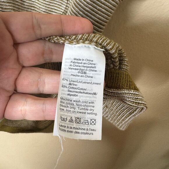 Madewell Shirt Womens XL Watermoor Short-Sleeve Sweater In Stripe Round Neck - Picture 7 of 11